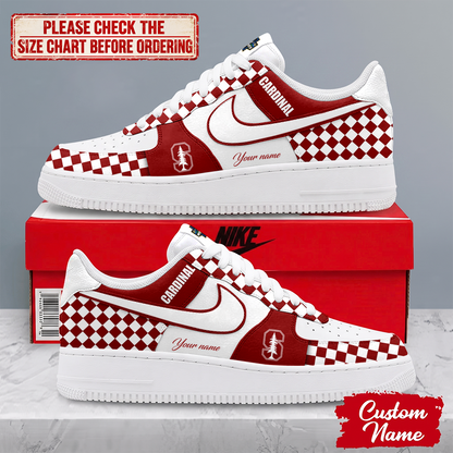 SPECIAL EDITION - NEW CUSTOMIZED NCAA CWS18 STC STANFORD CARDINAL AF1 SHOES