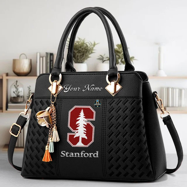VIRAL EDITON - NEW CUSTOMIZED NCAA CWS18 STC ST CARDINAL ZIP HANDBAG MULTICOLOR
