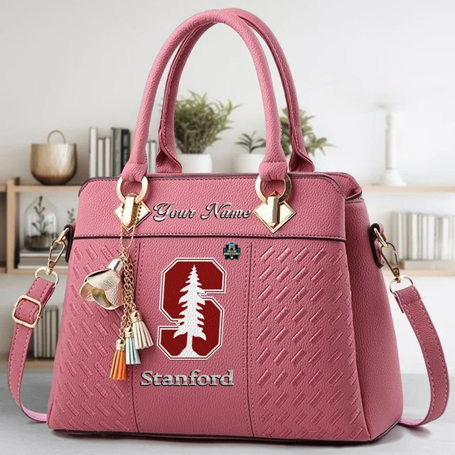 VIRAL EDITON - NEW CUSTOMIZED NCAA CWS18 STC ST CARDINAL ZIP HANDBAG MULTICOLOR