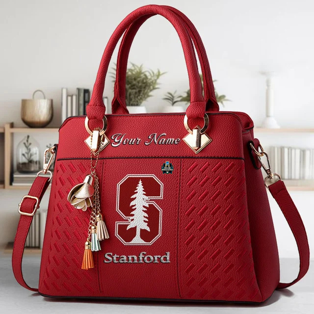 VIRAL EDITON - NEW CUSTOMIZED NCAA CWS18 STC ST CARDINAL ZIP HANDBAG MULTICOLOR