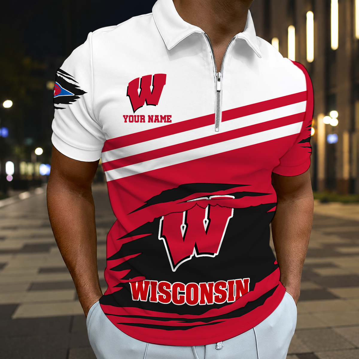 LIMITED EDITION - NEW CUSTOMIZED NCAA FBS18 WSB WISCONSIN BADGERS POLO SHIRT, ZIP POLO SHIRT, HOODIE, ZIP HOODIE, T-SHIRT & SWEATSHIRT