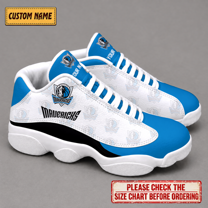 SPECIAL EDITION - NEW CUSTOMIZED NBA18 DMA DALLAS MAVERICKS AIR JORDAN 13 LOW TOP SNEAKER
