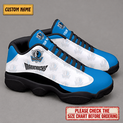 SPECIAL EDITION - NEW CUSTOMIZED NBA18 DMA DALLAS MAVERICKS AIR JORDAN 13 LOW TOP SNEAKER
