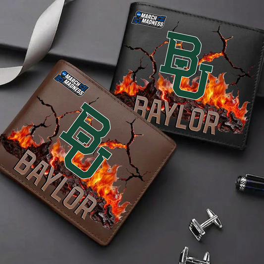 LIMITED EDITION - NEW CUSTOMIZED MAM NCAA18 BAB BA BEARS LEATHER WALLET