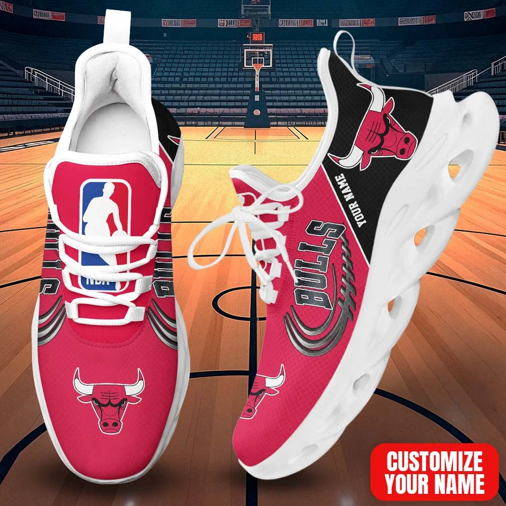 FINAL SALE - NEW CUSTOMIZED NBA19 CBU CHICAGO BULLS PREMIUM CLUNKY SNEAKERS
