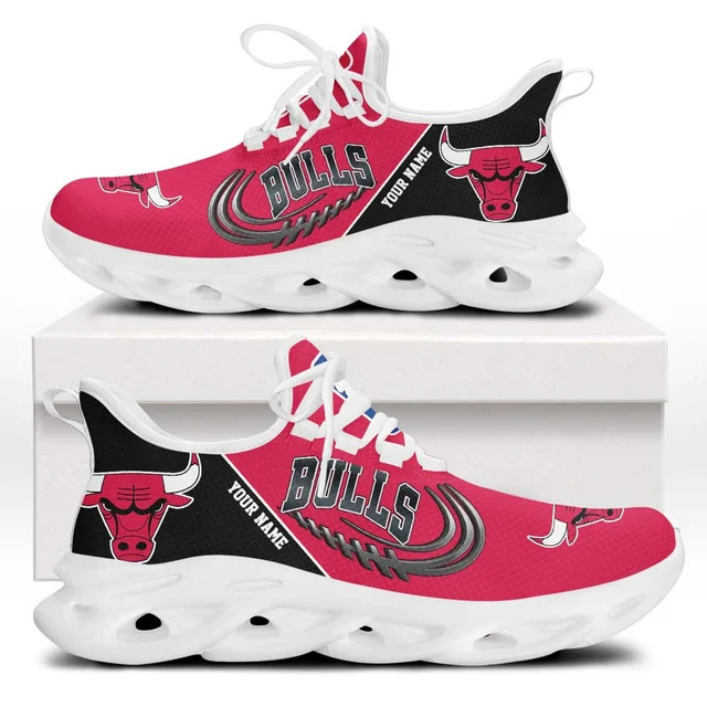 FINAL SALE - NEW CUSTOMIZED NBA19 CBU CHICAGO BULLS PREMIUM CLUNKY SNEAKERS
