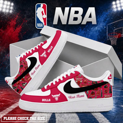 LIMITED EDITION - NEW CUSTOMIZED NBA19 CBU CHICAGO BULLS AF1 SHOES