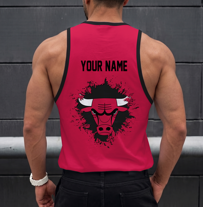 FINAL SALE - NEW CUSTOMIZED NBA19 CBU CHICAGO BULLS UNISEX TANK TOP