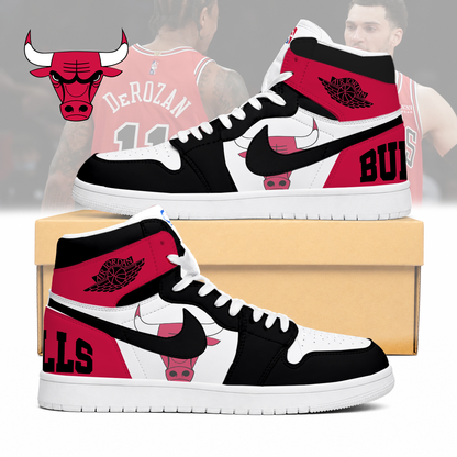 FINAL SALE - NEW CUSTOMIZED NBA19 CBU CHICAGO BULLS AIR JORDAN SNEAKERS