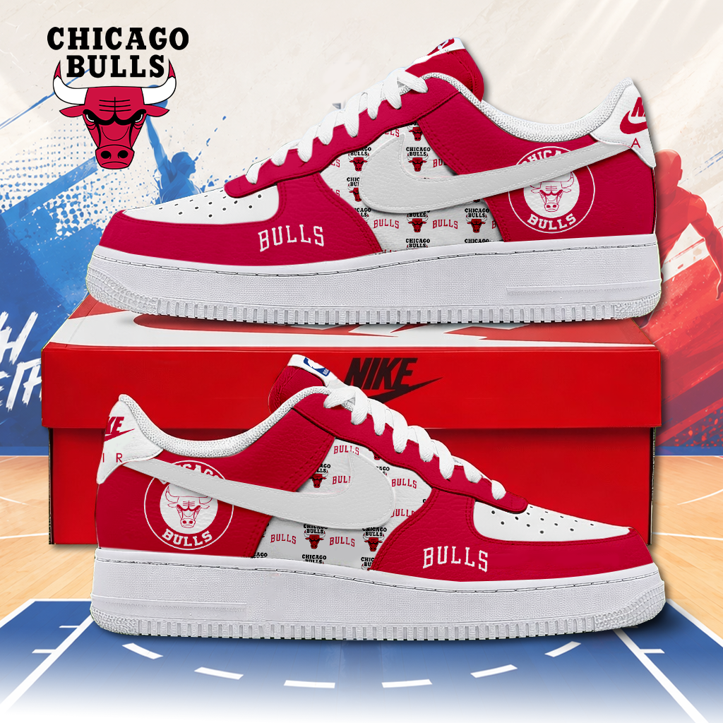 FINAL SALE - NEW CUSTOMIZED NBA19 CBU CHICAGO BULLS AF1 SNEAKERS