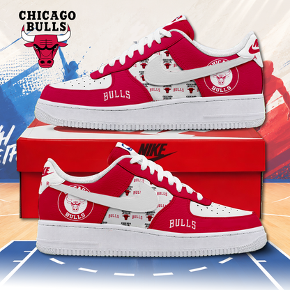 FINAL SALE - NEW CUSTOMIZED NBA19 CBU CHICAGO BULLS AF1 SNEAKERS