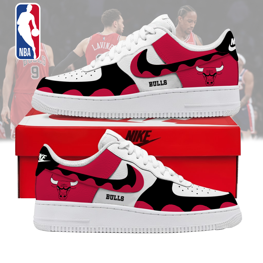 FINAL SALE - NEW CUSTOMIZED NBA19 CBU CHICAGO BULLS AF1 SNEAKERS