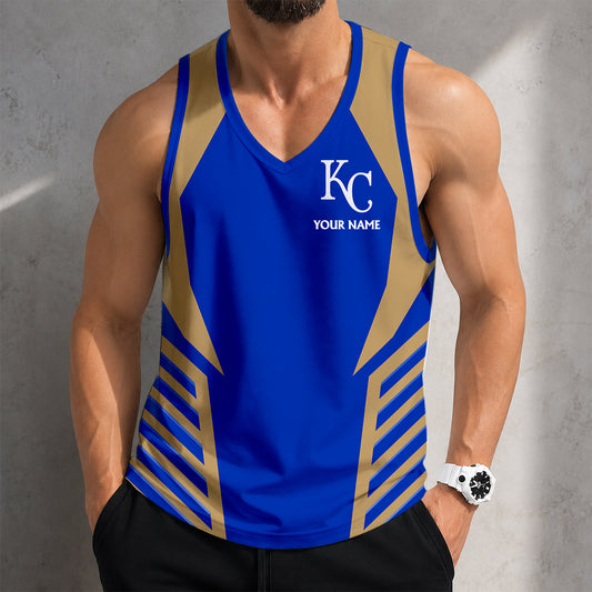ELITE EDITION - NEW CUSTOMIZED MLB19 KANSAS CITY ROYALS UNISEX TANK TOP