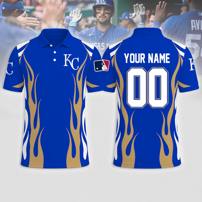 LIMITED EDITION - NEW CUSTOMIZED MLB19 KCR KANSAS CITY ROYALS T-SHIRT, POLO SHIRT, ZIP POLO SHIRT, SWEATSHIRT, HOODIE & ZIP HOODIE