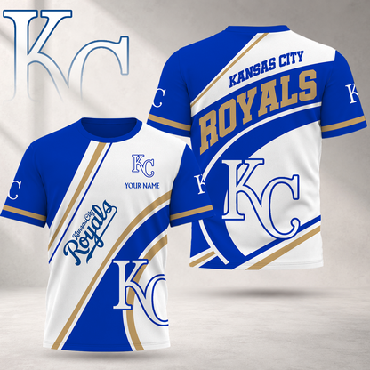 EXCLUSIVE EDITION - NEW CUSTOMIZED MLB19 KCR KANSAS CITY ROYALS T-SHIRT, POLO SHIRT, ZIP POLO SHIRT, SWEATSHIRT, HOODIE & ZIP HOODIE