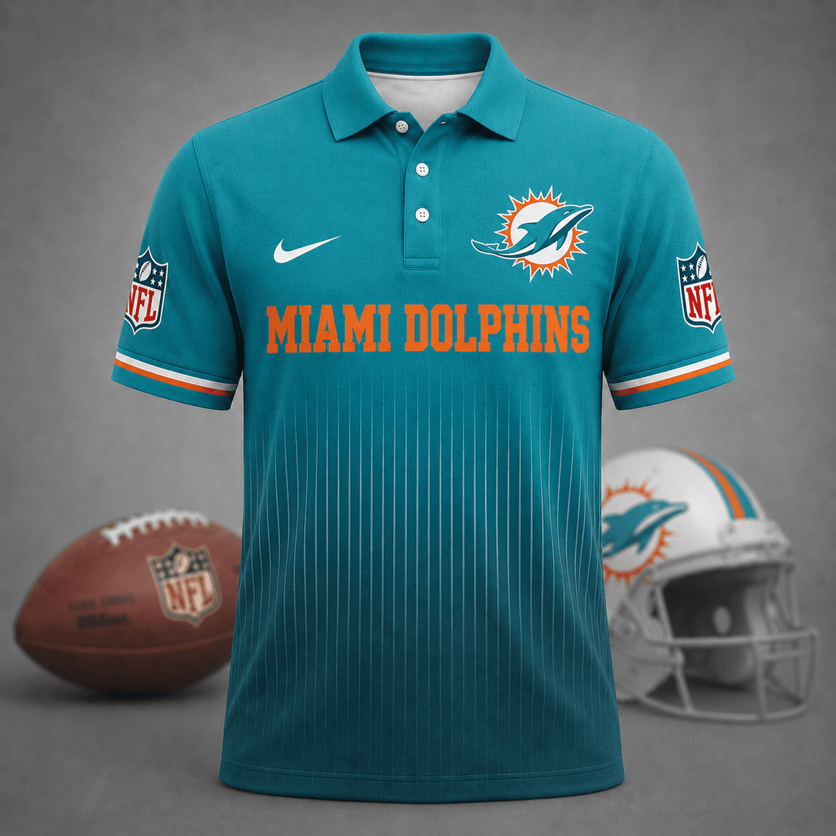 FINAL SALE - NEW CUSTOMIZED NFL19 MDP MIAMI DOLPHINS T-SHIRT, POLO SHIRT, ZIP POLO SHIRT, SWEATSHIRT, HOODIE & ZIP HOODIE