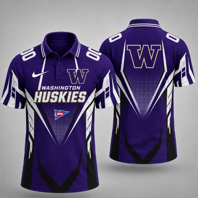 VIRAL EDITION - NEW CUSTOMIZED NCAA FBS19 WSH WASHINGTON HUSKIES POLO SHIRT, ZIP POLO SHIRT, HOODIE, ZIP HOODIE, T-SHIRT & SWEATSHIRT