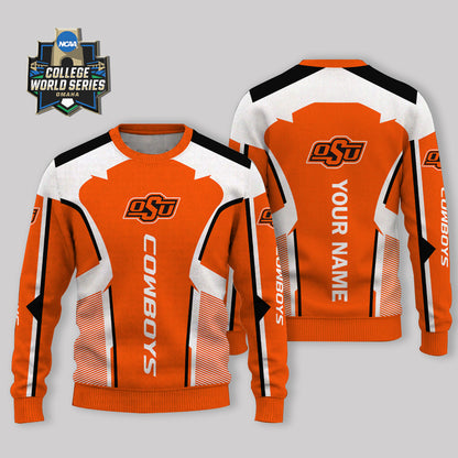 LIMITED EDITION - NEW CUSTOMIZED NCAA CWS19 OSC OKLAHOMA STATE COWBOYS UGLY SWEATER