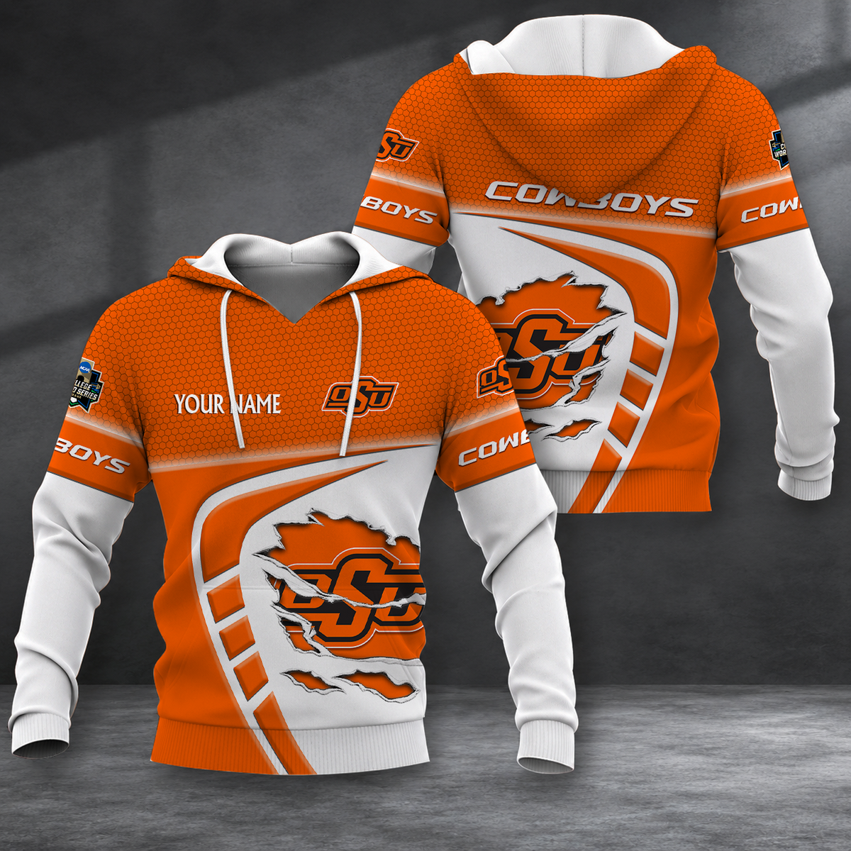 SPECIAL EDITION - NEW CUSTOMIZED NCAA CWS19 OSC OKLAHOMA STATE COWBOYS T-SHIRT, POLO SHIRT, ZIP POLO SHIRT, SWEATSHIRT, HOODIE & ZIP HOODIE