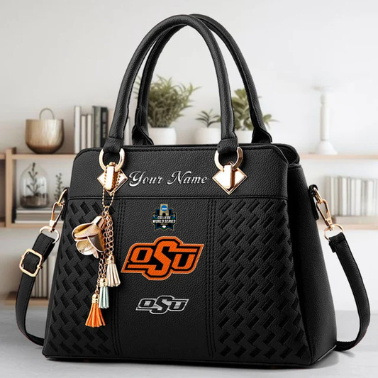VIRAL EDITON - NEW CUSTOMIZED NCAA CWS19 OSC OS COWBOYS ZIP HANDBAG MULTICOLOR