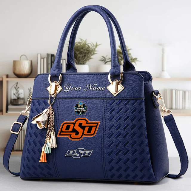 VIRAL EDITON - NEW CUSTOMIZED NCAA CWS19 OSC OS COWBOYS ZIP HANDBAG MULTICOLOR