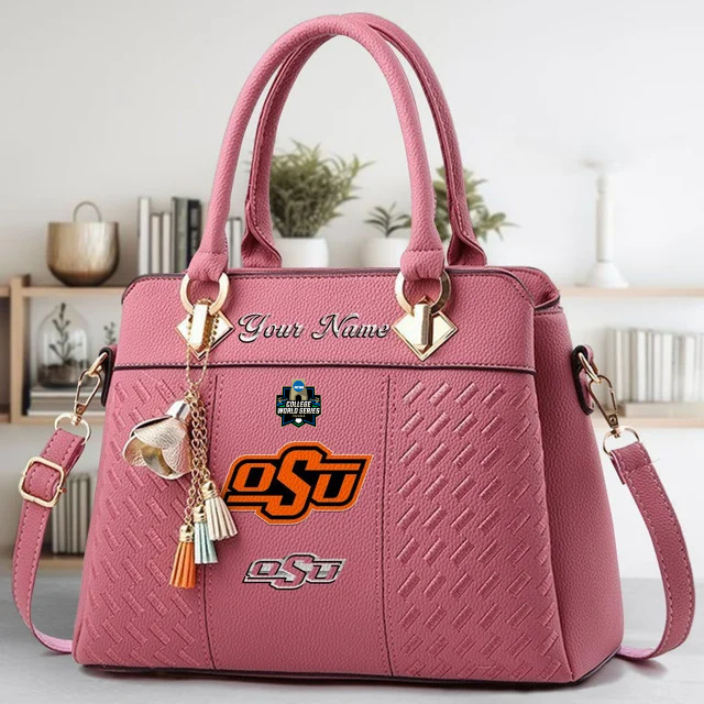 VIRAL EDITON - NEW CUSTOMIZED NCAA CWS19 OSC OS COWBOYS ZIP HANDBAG MULTICOLOR