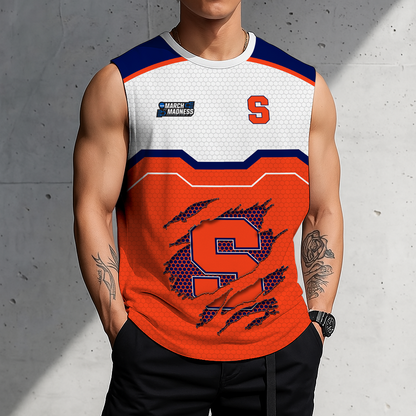 LIMITED EDITION - NEW CUSTOMIZED NCAA MAM19 SYO SYRACUSE ORANGE MEN'S GYM SHIRT