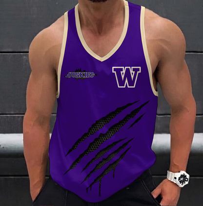 SPECIAL EDITION - NEW CUSTOMIZED NCAA FBS19 WSH WASHINGTON HUSKIES UNISEX TANK TOP