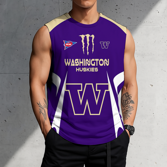 ACTIVE OFFER - NEW CUSTOMIZED | NCAA FBS19 WSH WS HUSKIES MEN'S GYM SHIRT
