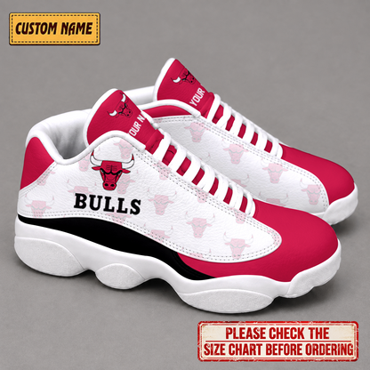 SPECIAL EDITION - NEW CUSTOMIZED NBA19 CBU CHICAGO BULLS AIR JORDAN 13 LOW TOP SNEAKER