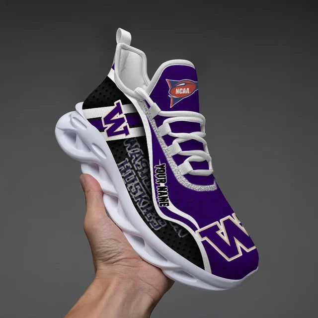 HOT DEAL - NEW CUSTOMIZED NCAA FBS19 WSH WASHINGTON HUSKIES CLUNKY SNEAKERS