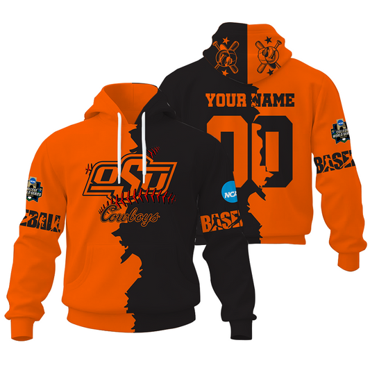 LIMITED EDITION - NEW CUSTOMIZED NCAA CWS19 OSC OS COWBOYS UNISEX HOODIE & ZIP HOODIE