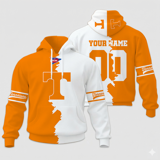 LIMITED EDITION - NEW CUSTOMIZED NCAA FBS01 TNV TN VOLUNTEERS UNISEX HOODIE & ZIP HOODIE