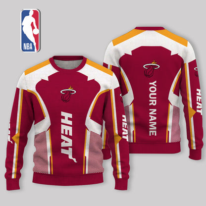 LIMITED EDITION - NEW CUSTOMIZED NBA20 MHE MIAMI HEAT UGLY SWEATER
