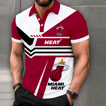 FINAL SALE - NEW CUSTOMIZED NBA20 MHE MIAMI HEAT POLO SHIRT, ZIP POLO SHIRT & T-SHIRTS