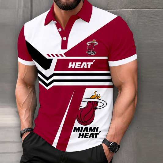 FINAL SALE - NEW CUSTOMIZED NBA20 MHE MIAMI HEAT POLO SHIRT, ZIP POLO SHIRT & T-SHIRTS
