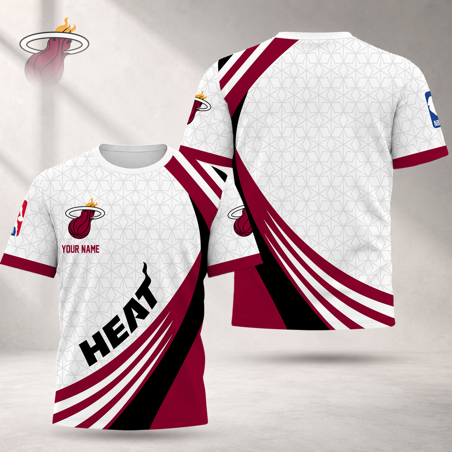 FINAL SALE - NEW CUSTOMIZED NBA20 MHE MIAMI HEAT T-SHIRT, POLO SHIRT, ZIP POLO SHIRT, SWEATSHIRT, HOODIE & ZIP HOODIE