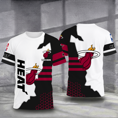 FINAL SALE - NEW CUSTOMIZED NBA20 MHE MIAMI HEAT T-SHIRT, POLO SHIRT, ZIP POLO SHIRT, SWEATSHIRT, HOODIE & ZIP HOODIE
