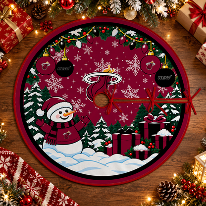 [FAN FAVORITE] NEW CUSTOMIZED NBA20 MHE MIAMI HEAT CHRISTMAS TREE SKIRT