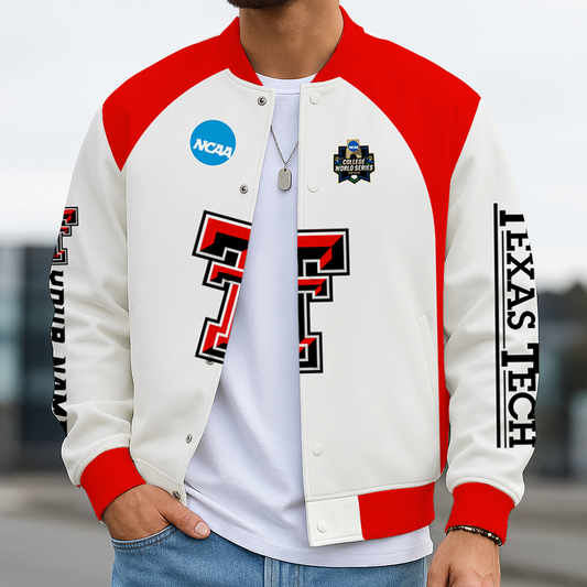 LIMITED DROP - NEW CUSTOMIZED|NCAA CWS20 TRR TR RAIDER BASEBALL JACKET, SATIN VARSITY JACKET