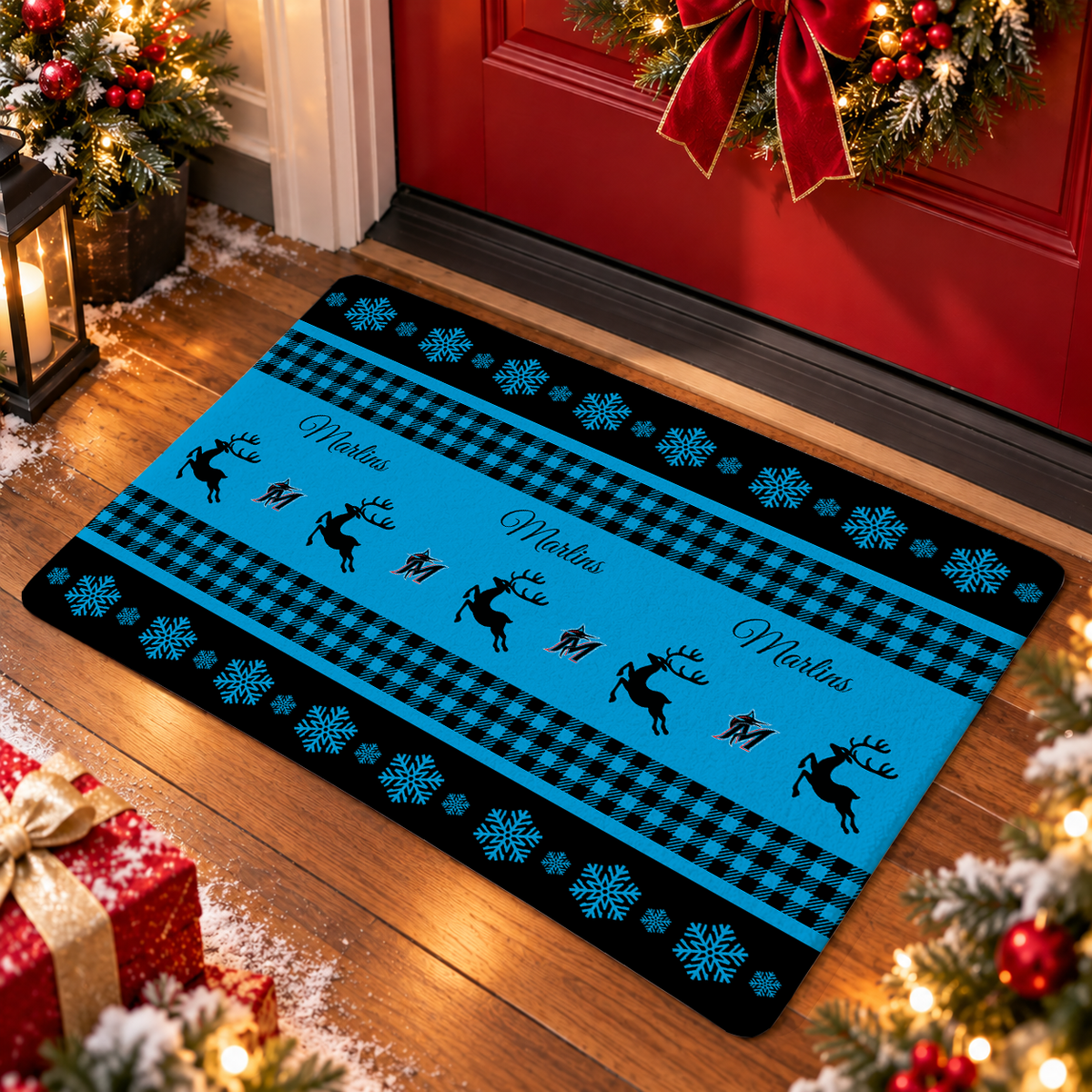 VIRAL EDITION - NEW CUSTOMIZED MLB20 MMS MIAMI MARLINS WATER-ABSORBENT FLOOR MAT
