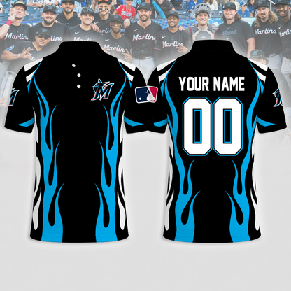LIMITED EDITION - NEW CUSTOMIZED MLB20 MMS MIAMI MARLINS T-SHIRT, POLO SHIRT, ZIP POLO SHIRT, SWEATSHIRT, HOODIE & ZIP HOODIE