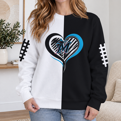 SPECIAL EDITION - NEW CUSTOMIZED MLB20 MMS MIAMI MARLINS RIBBED HOODIE & SWEATSHIRT