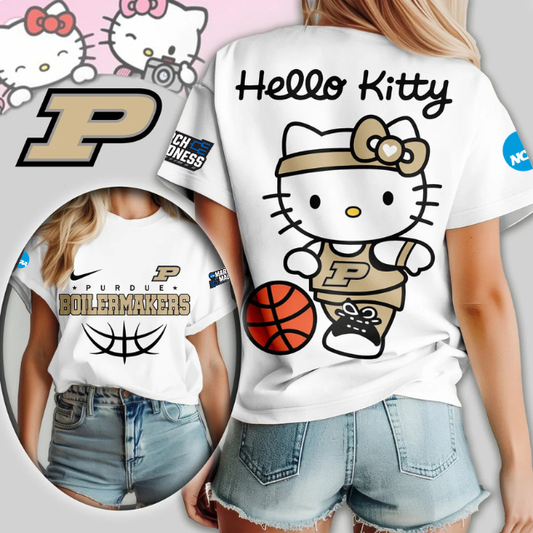 MEGA SALE - NEW CUSTOMIZED NCAA MAM20 PUB PU BOILERMAKERS HELLO KITTY T-SHIRT, SWEATSHIRT, HOODIE & ZIP HOODIE