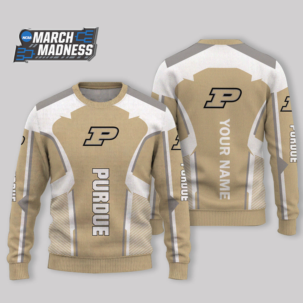 LIMITED EDITION - NEW CUSTOMIZED NCAA MAM20 PUB PURDUE BOILERMAKERS UGLY SWEATER