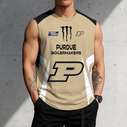 ACTIVE OFFER - NEW CUSTOMIZED | NCAA MAM20 PUB PU BOILERMAKERS MEN'S GYM SHIRT