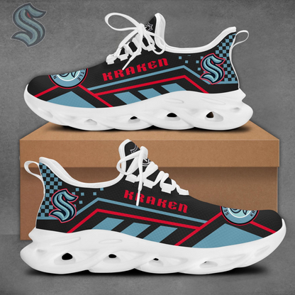 LIMITED EDITION - NEW CUSTOMIZED NHL20 STK SEATTLE KRAKEN CLUNKY SNEAKERS