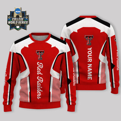 LIMITED EDITION - NEW CUSTOMIZED NCAA CWS20 TRR TEXAS TECH RED RAIDERS UGLY SWEATER