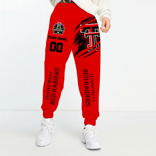 LIMITED DROP - NEW CUSTOMIZED | NCAA CWS20 TRR TR RAIDER UNISEX LONG PANTS