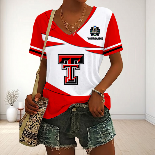 VIRAL EDITON - NEW CUSTOMIZED CWS NCAA20 TRR TR RAIDER V-NECK FEMALE SHIRT